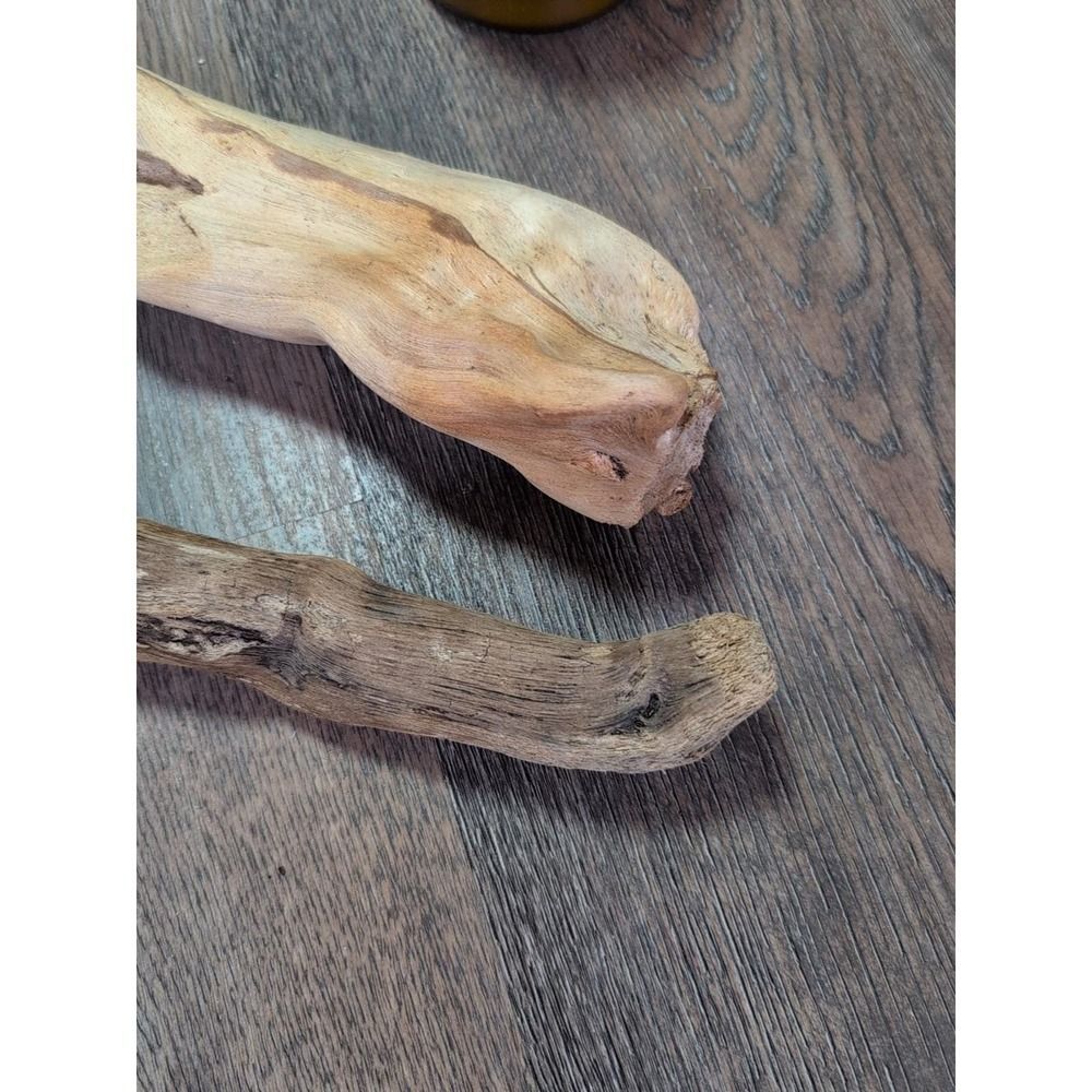 Driftwood So Cal CA Beach Ocean Wood Sculpture Art Crafts Garden Decor Lot Of 2 - Picture 12 of 15